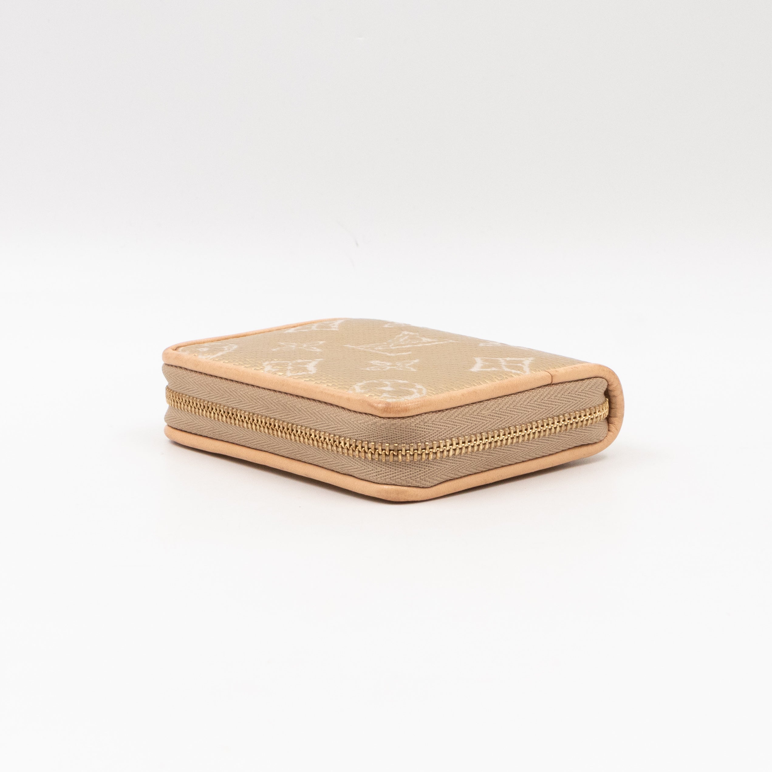 Zippy Coin Purse Gold Monoglam Jacquard