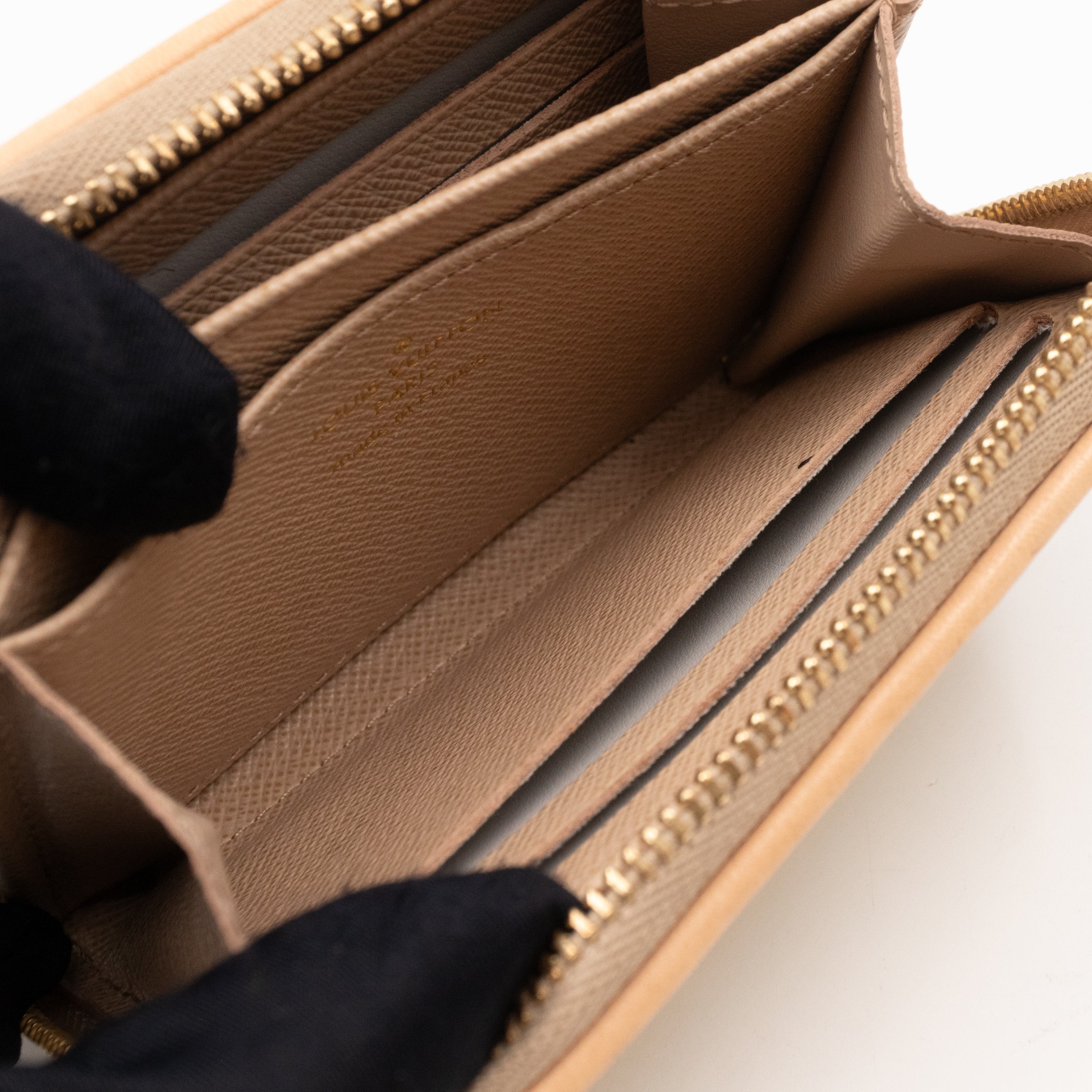 Zippy Coin Purse Gold Monoglam Jacquard