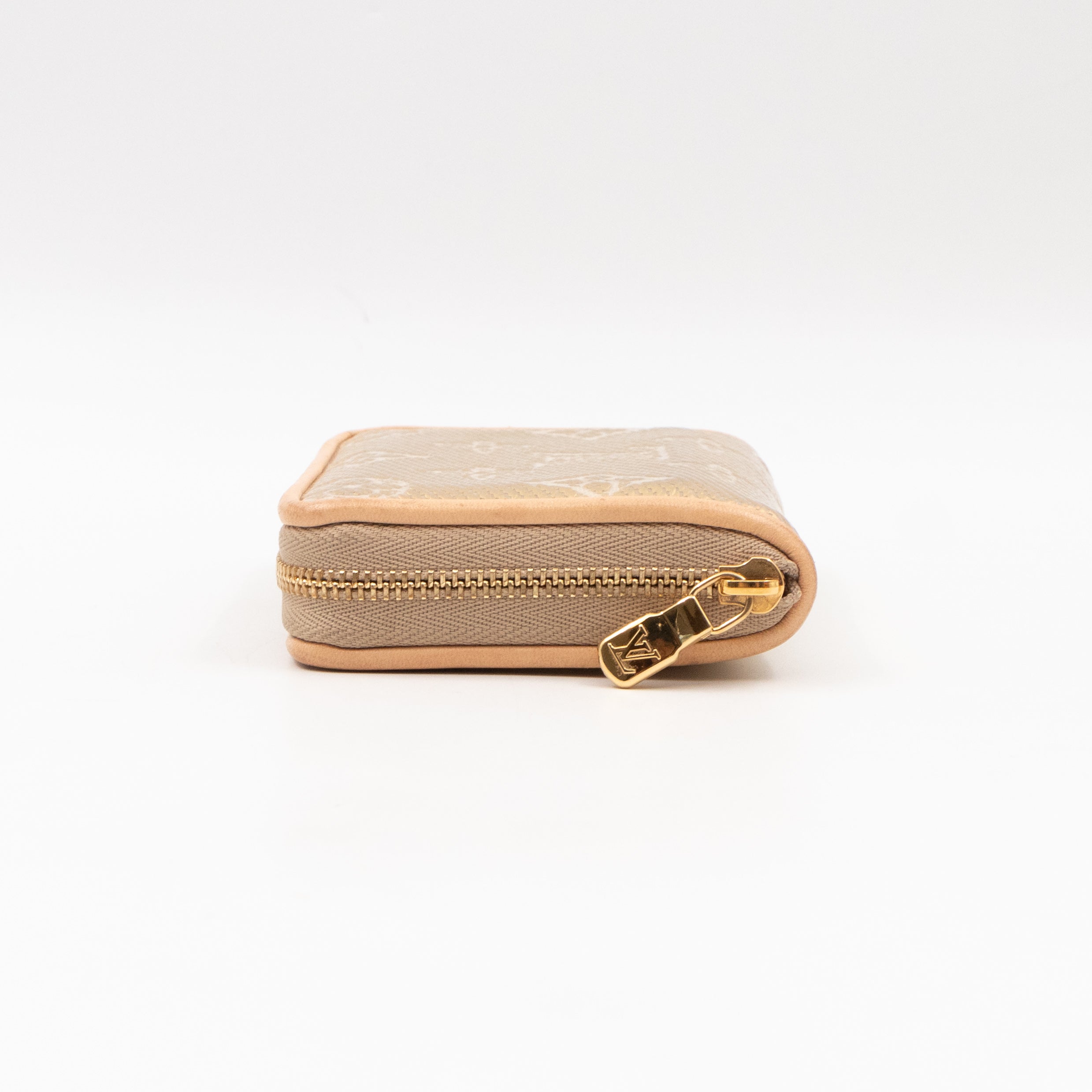 Zippy Coin Purse Gold Monoglam Jacquard