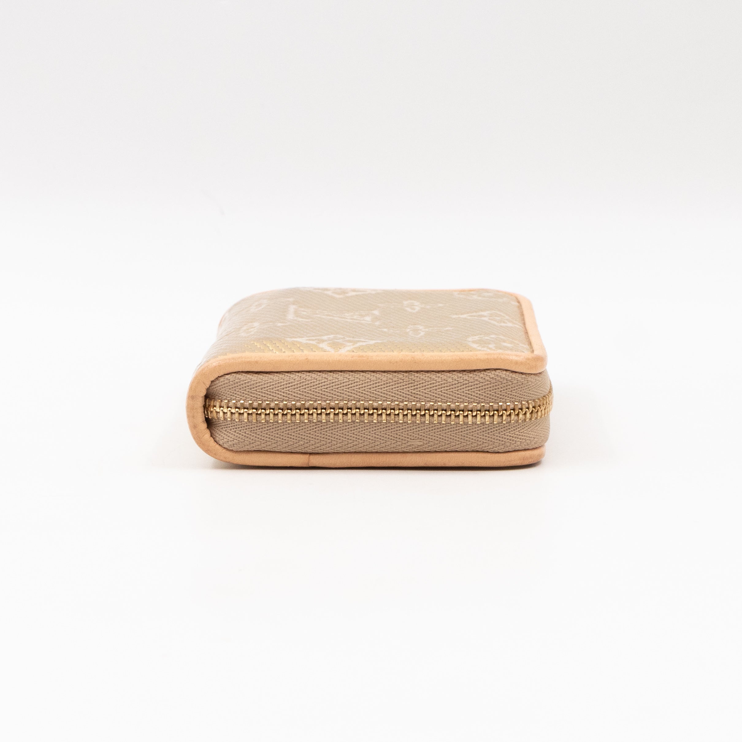 Zippy Coin Purse Gold Monoglam Jacquard