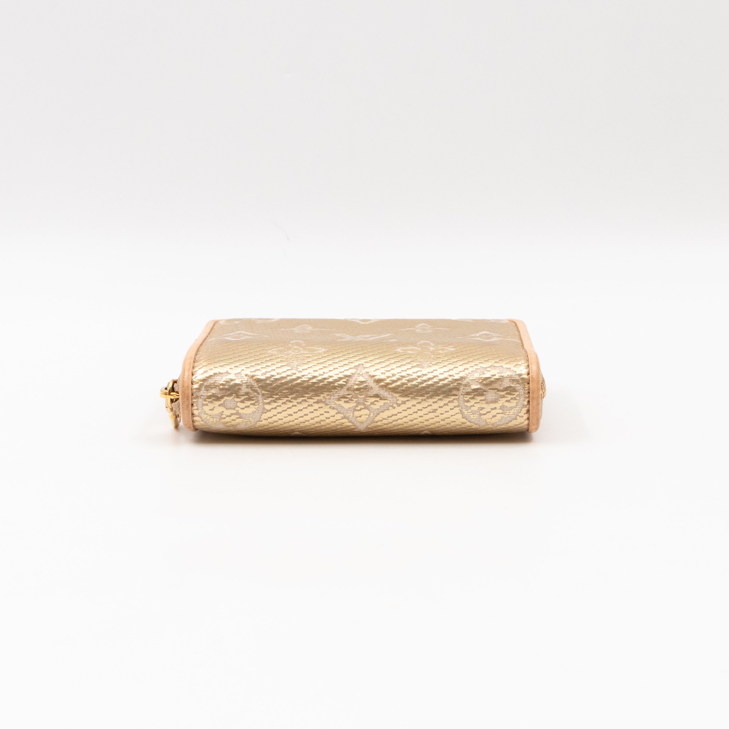 Zippy Coin Purse Gold Monoglam Jacquard
