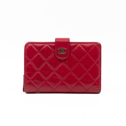 French Wallet Red Leather