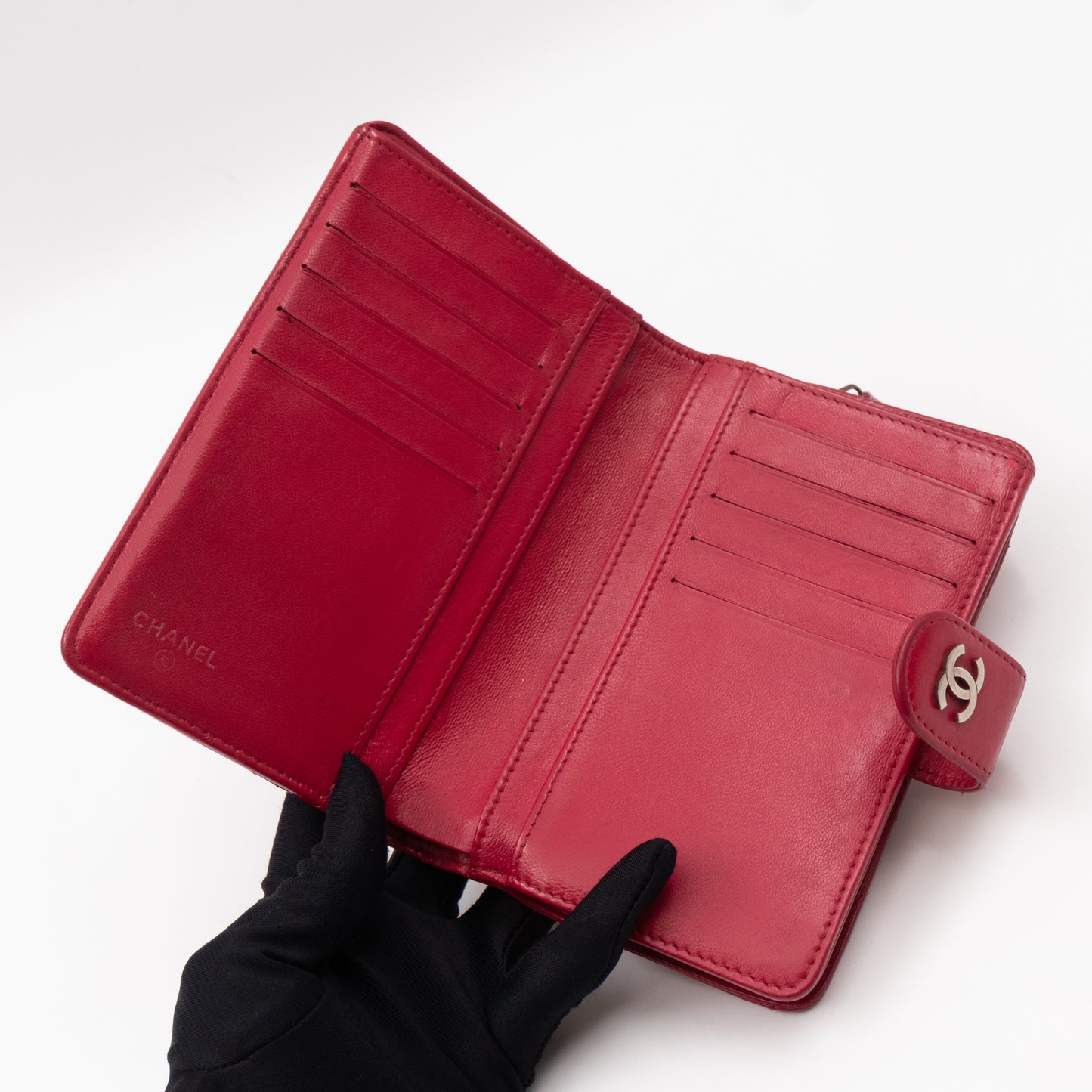 French Wallet Red Leather