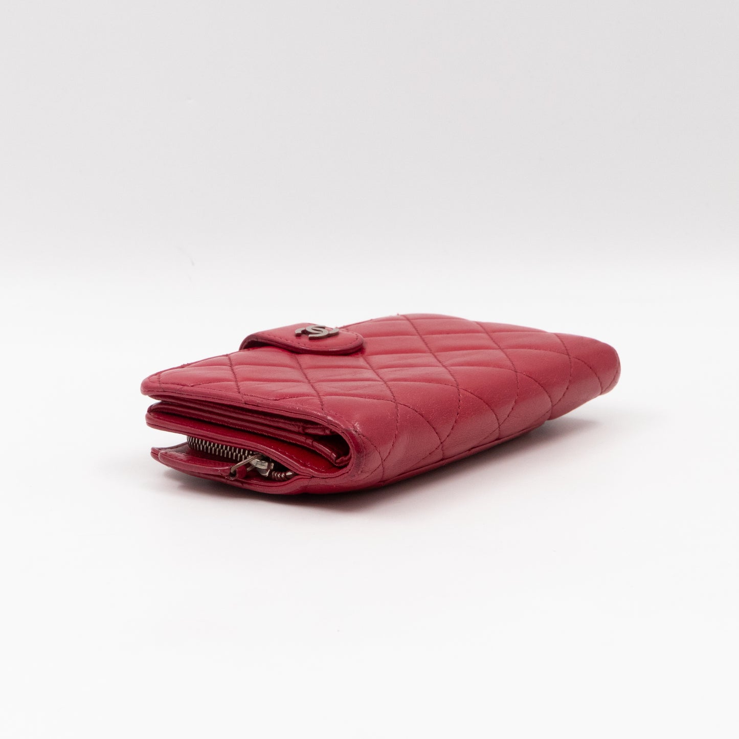 French Wallet Red Leather