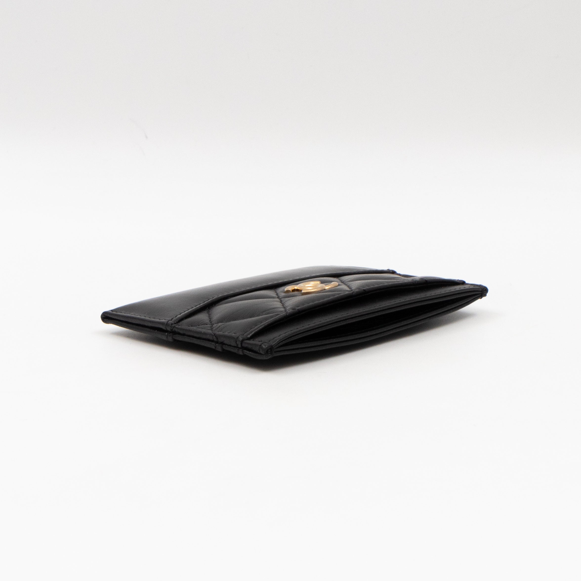 Gabrielle Card Holder Black Leather
