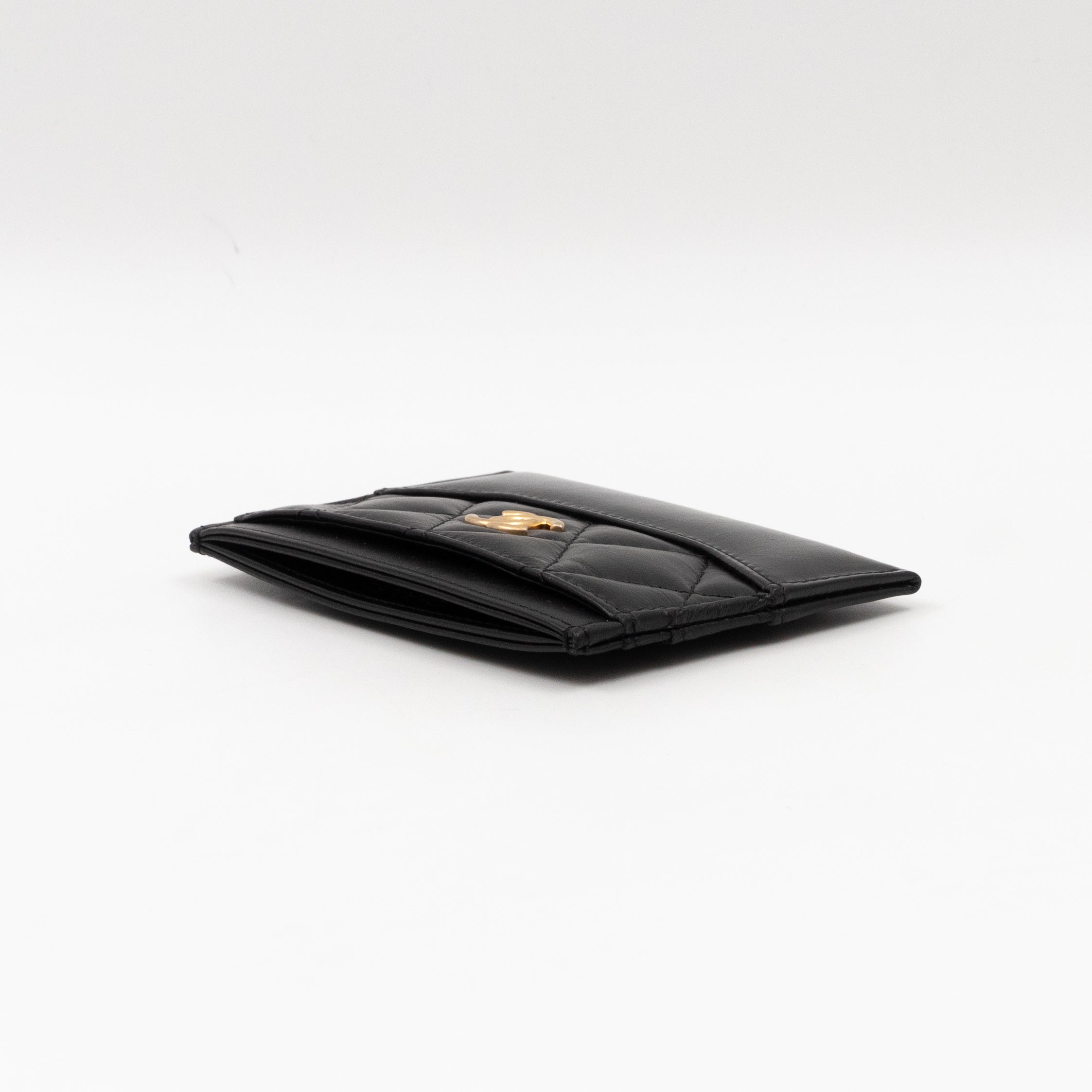 Gabrielle Card Holder Black Leather