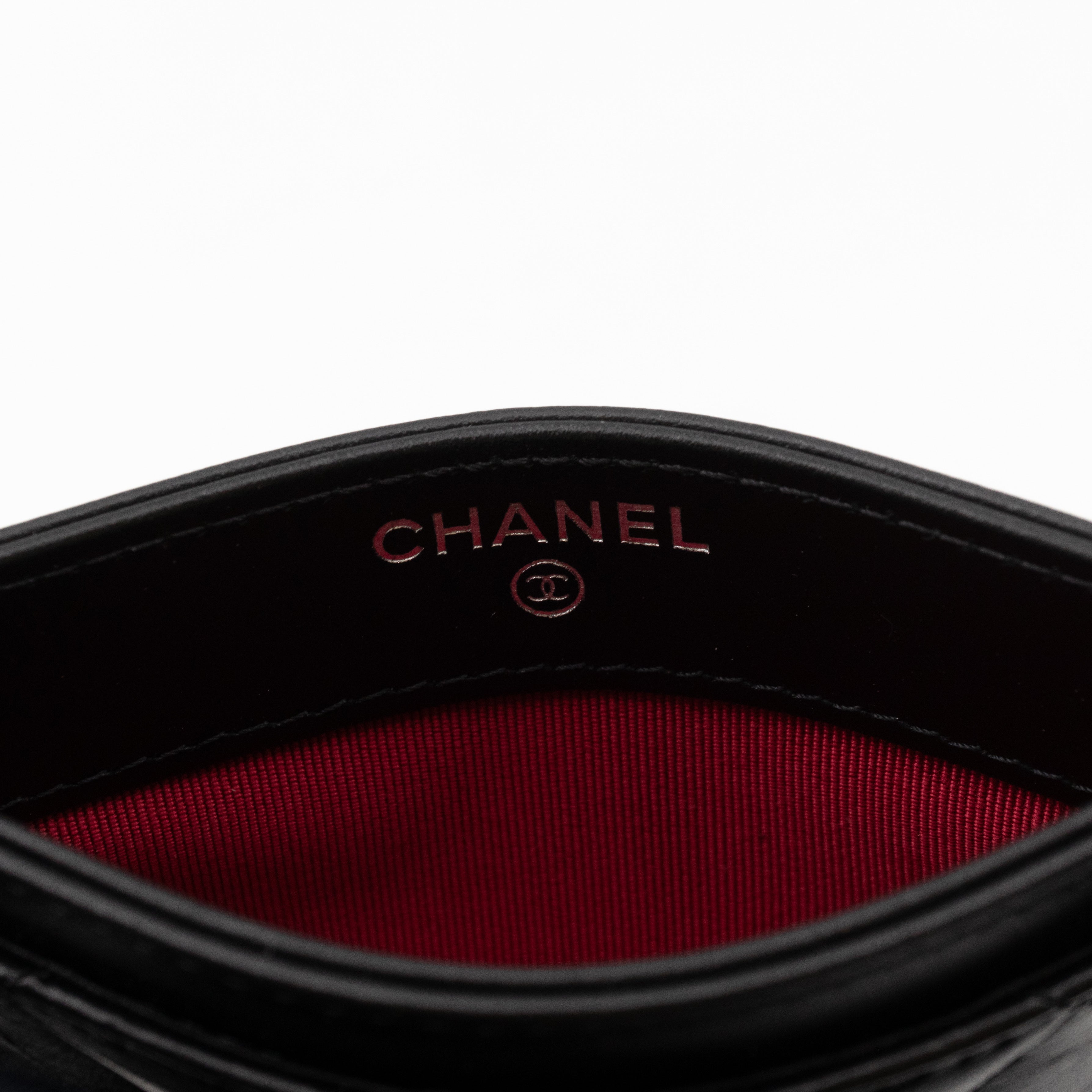 Gabrielle Card Holder Black Leather
