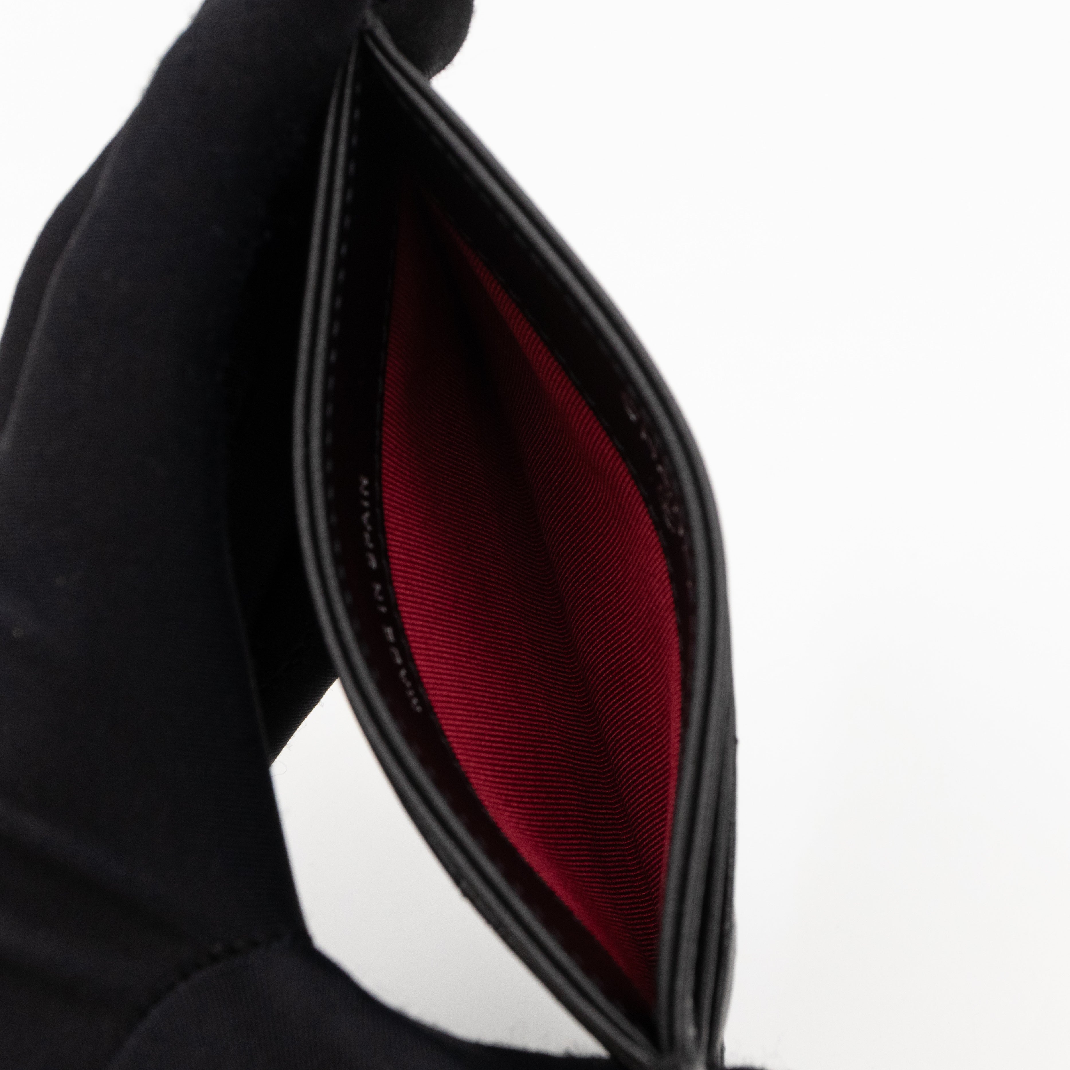 Gabrielle Card Holder Black Leather