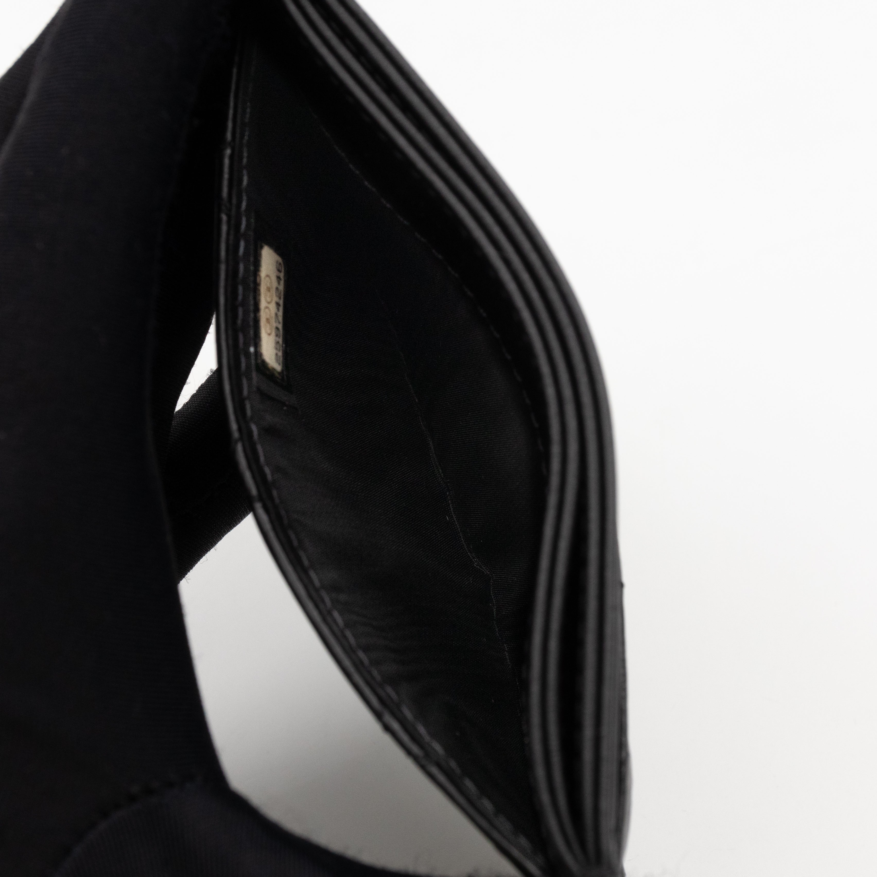 Gabrielle Card Holder Black Leather