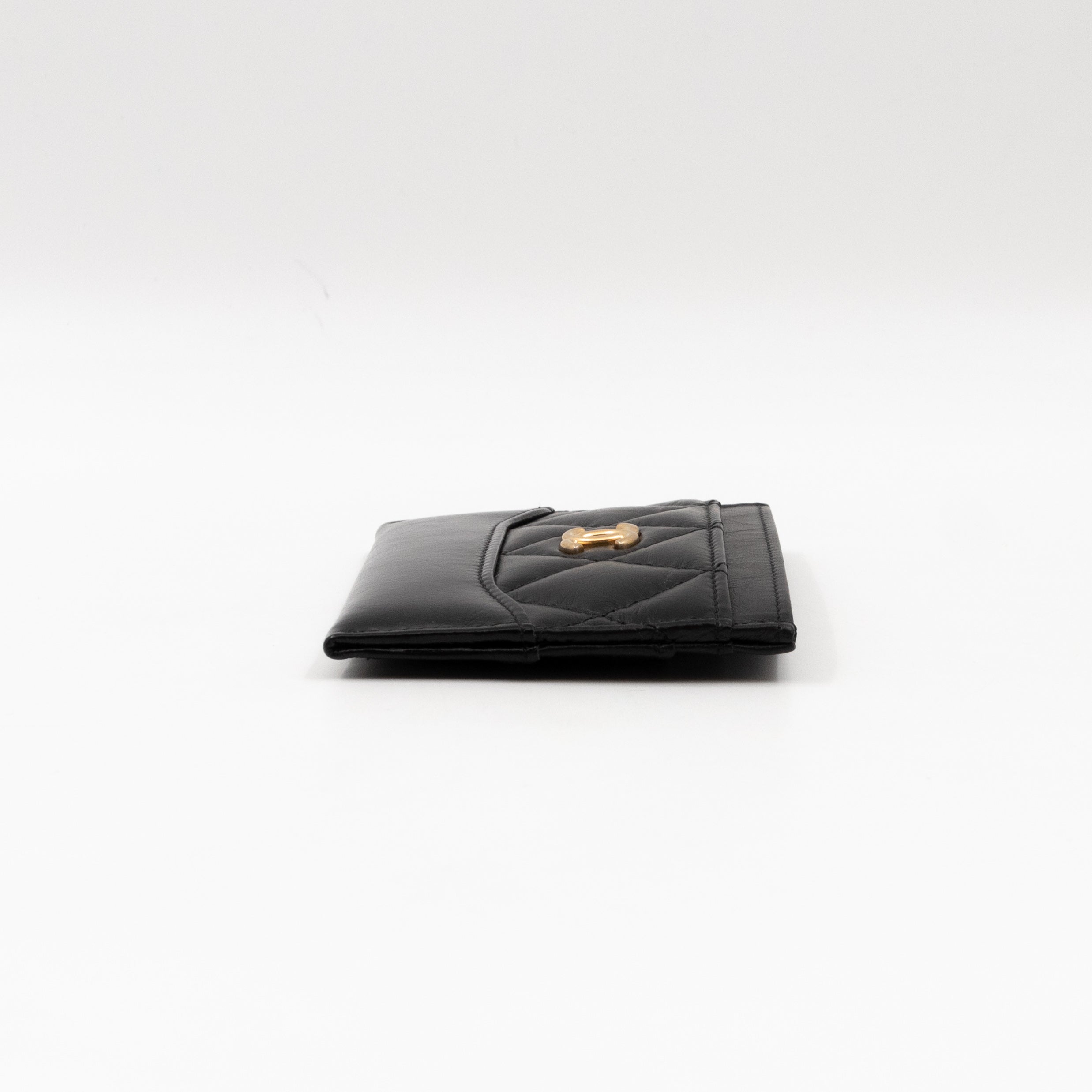 Gabrielle Card Holder Black Leather