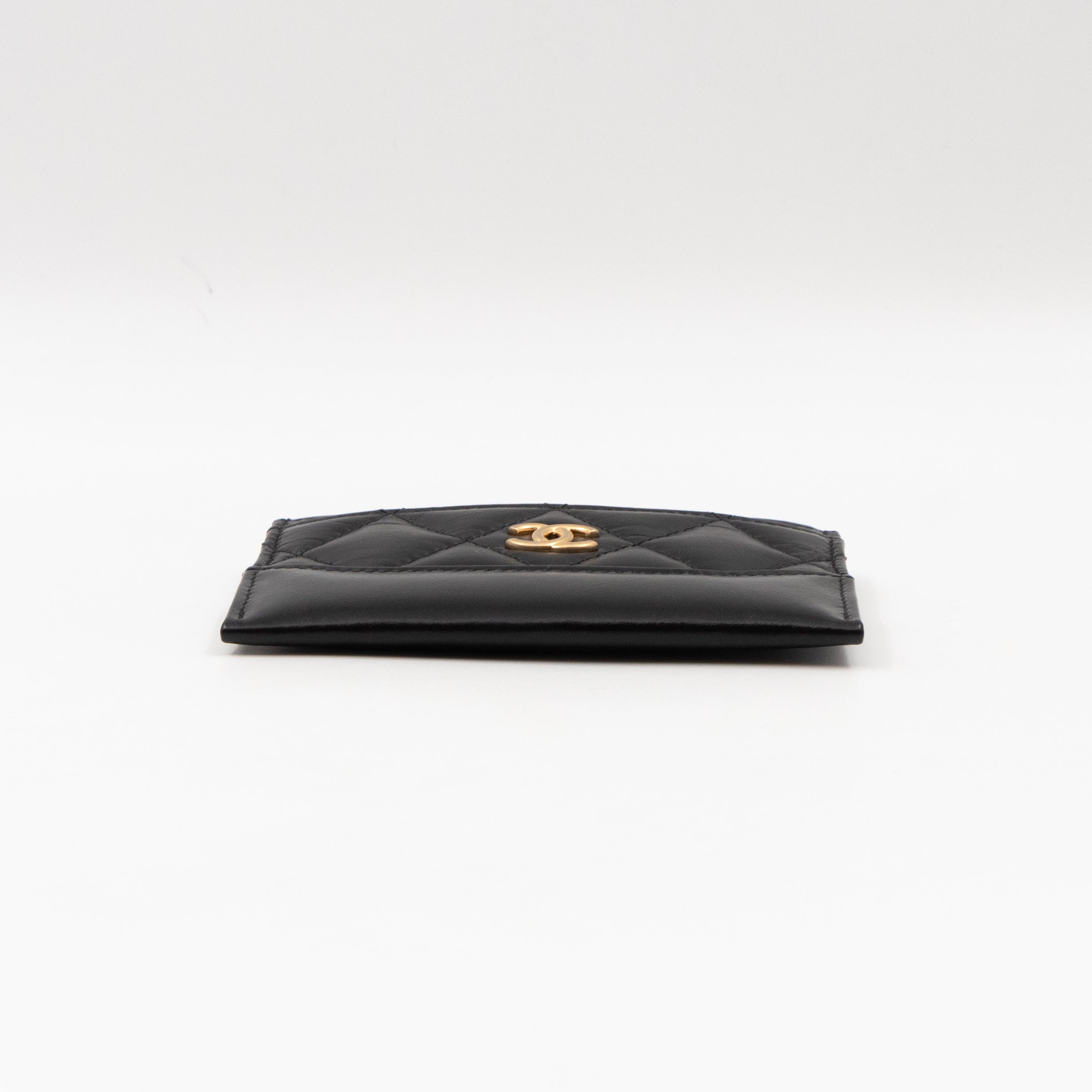 Gabrielle Card Holder Black Leather