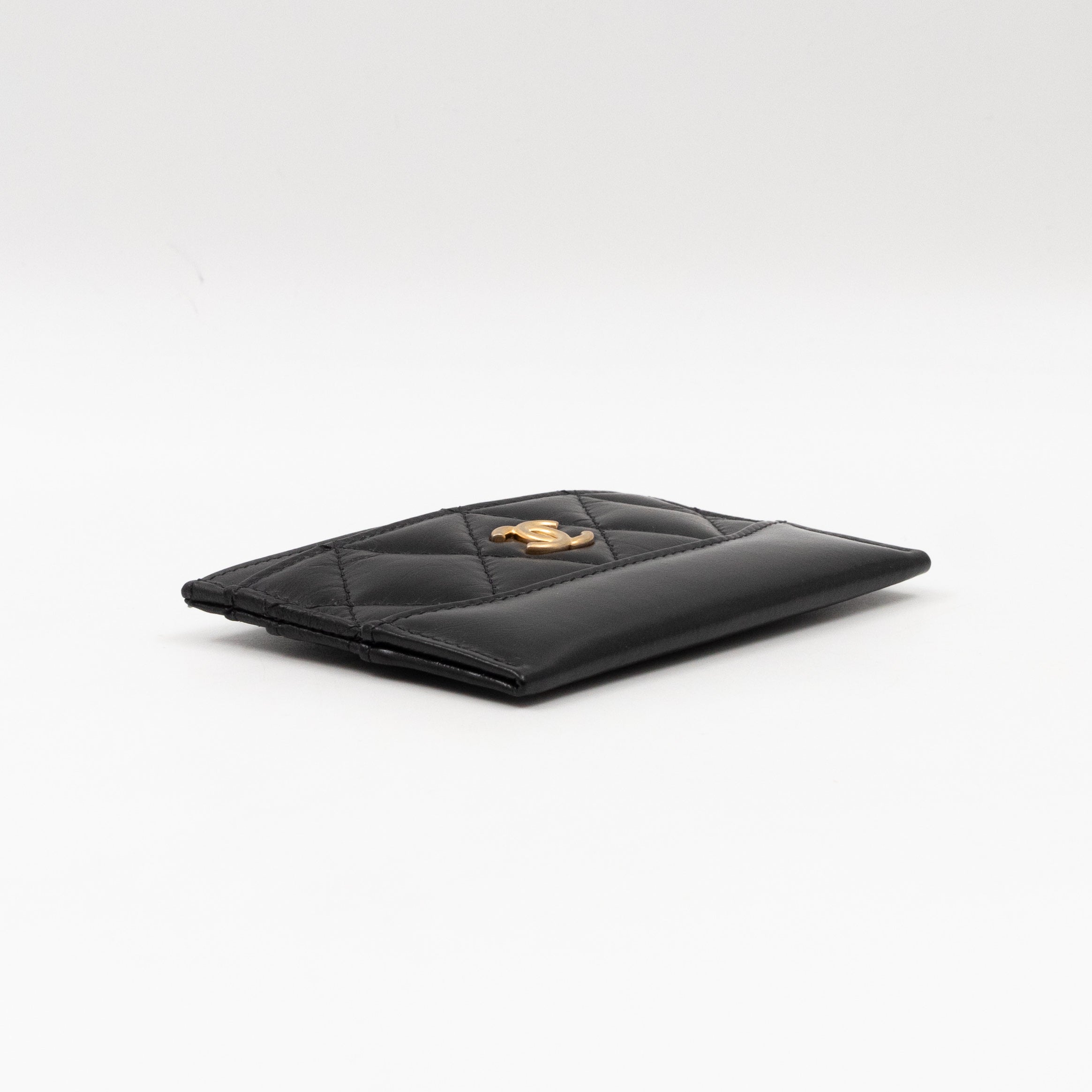 Gabrielle Card Holder Black Leather