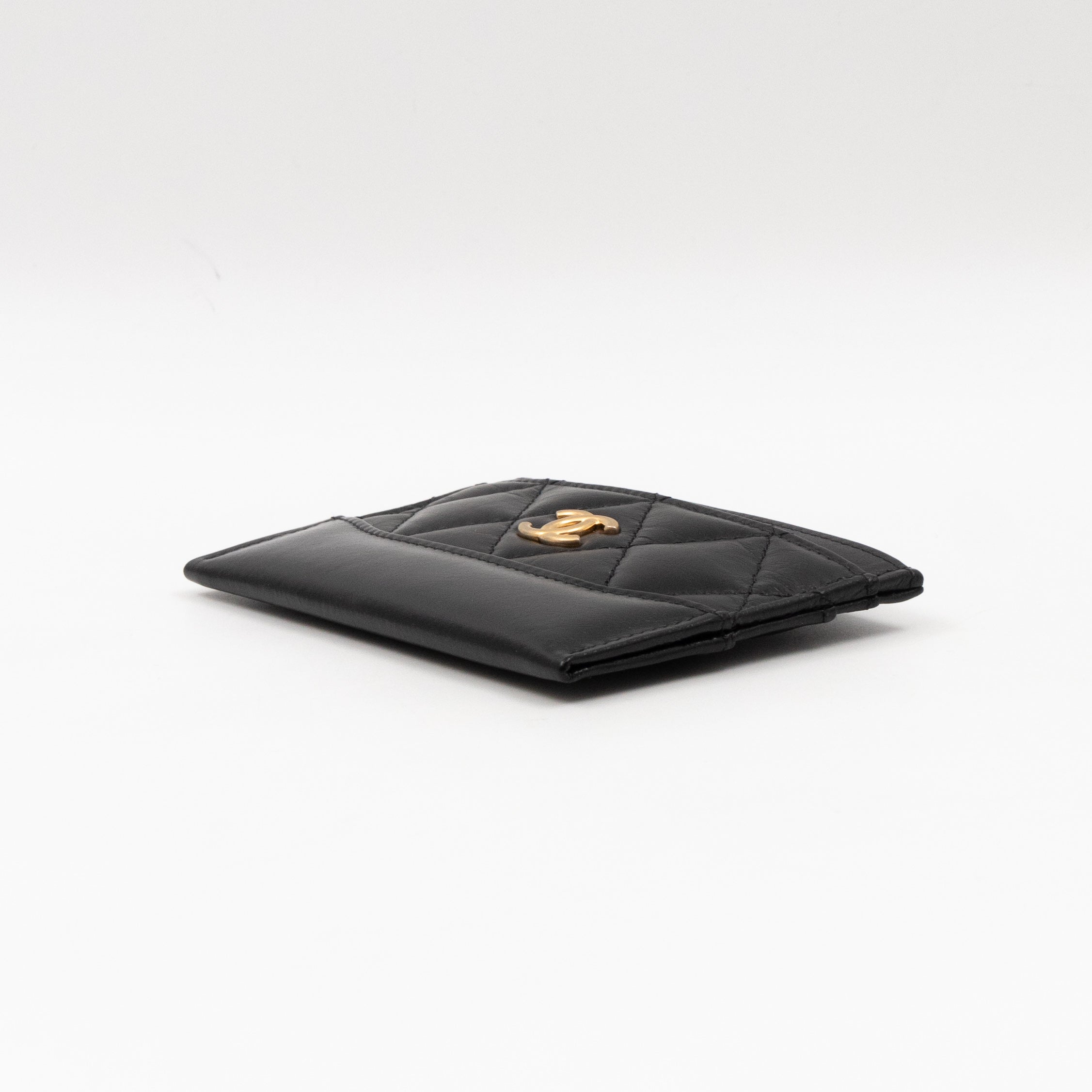 Gabrielle Card Holder Black Leather