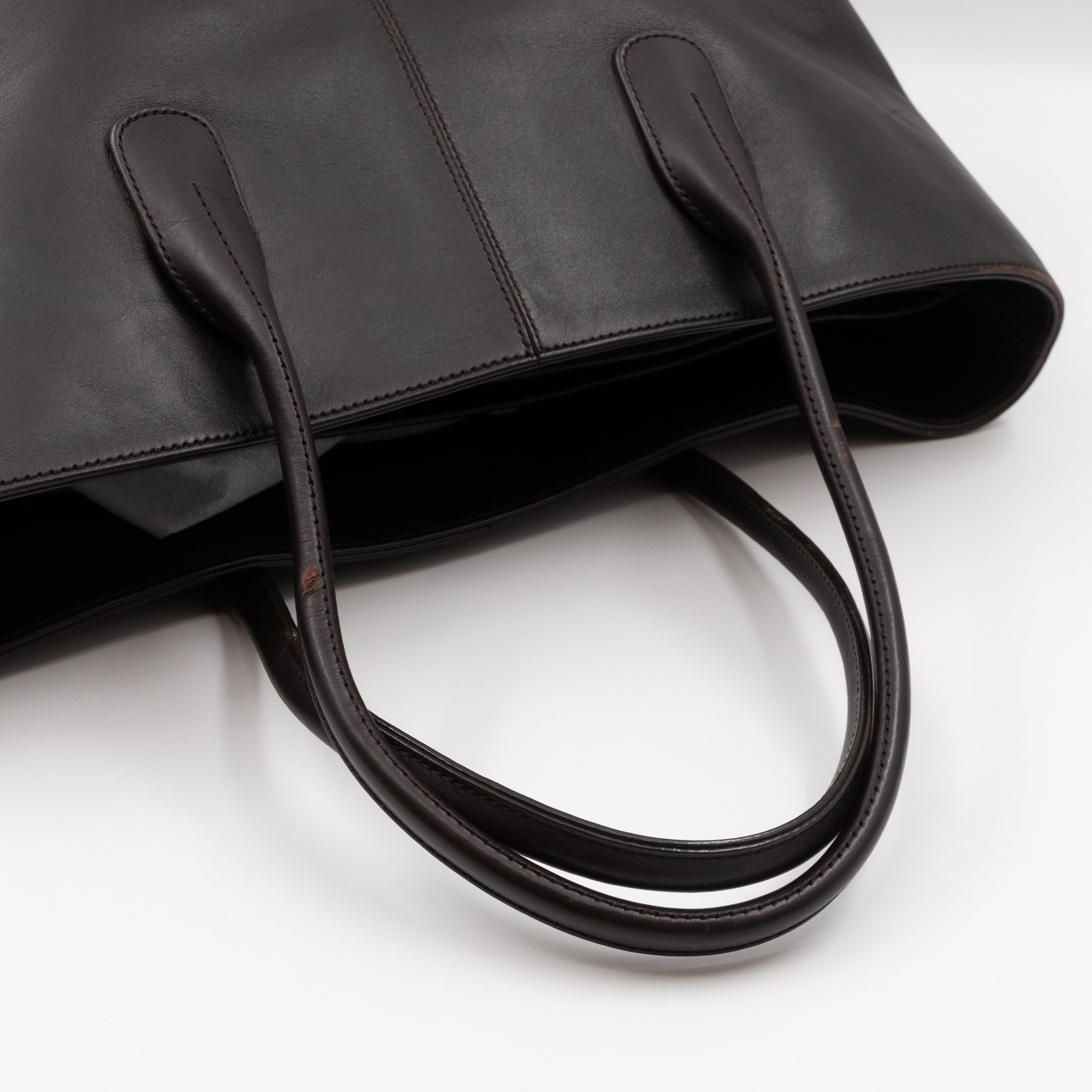 Vintage Di Tote Brown Leather