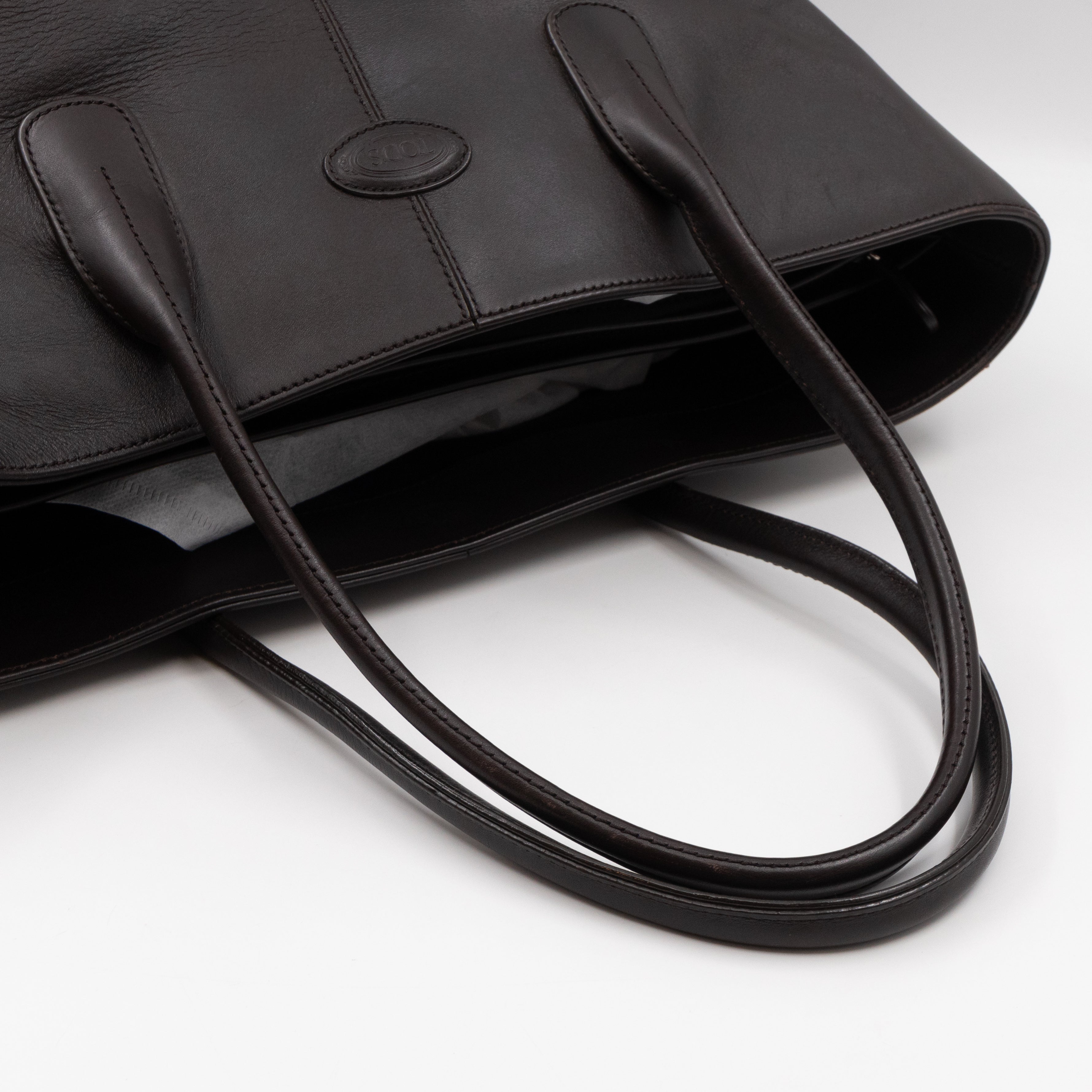 Vintage Di Tote Brown Leather