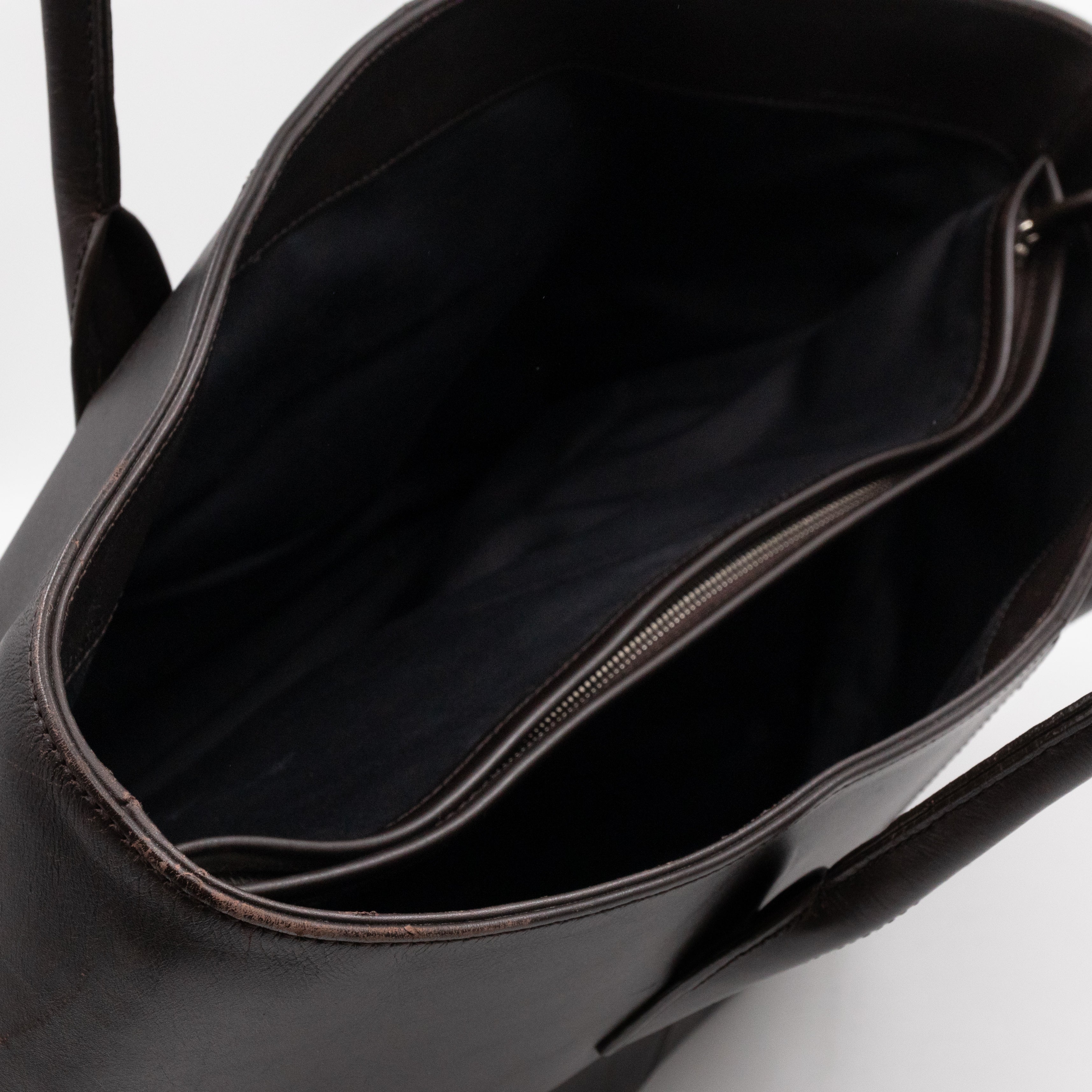 Vintage Di Tote Brown Leather