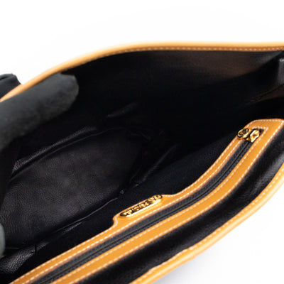 Vintage Crossbody Purse Bag Blue Coated Canvas