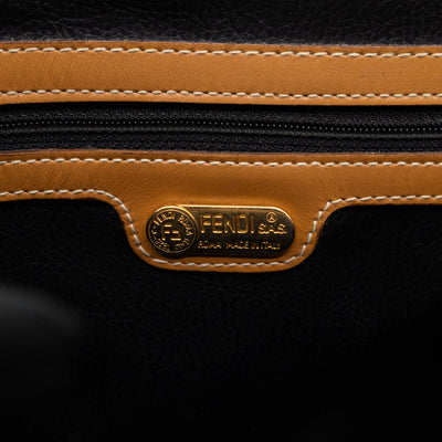 Vintage Crossbody Purse Bag Blue Coated Canvas