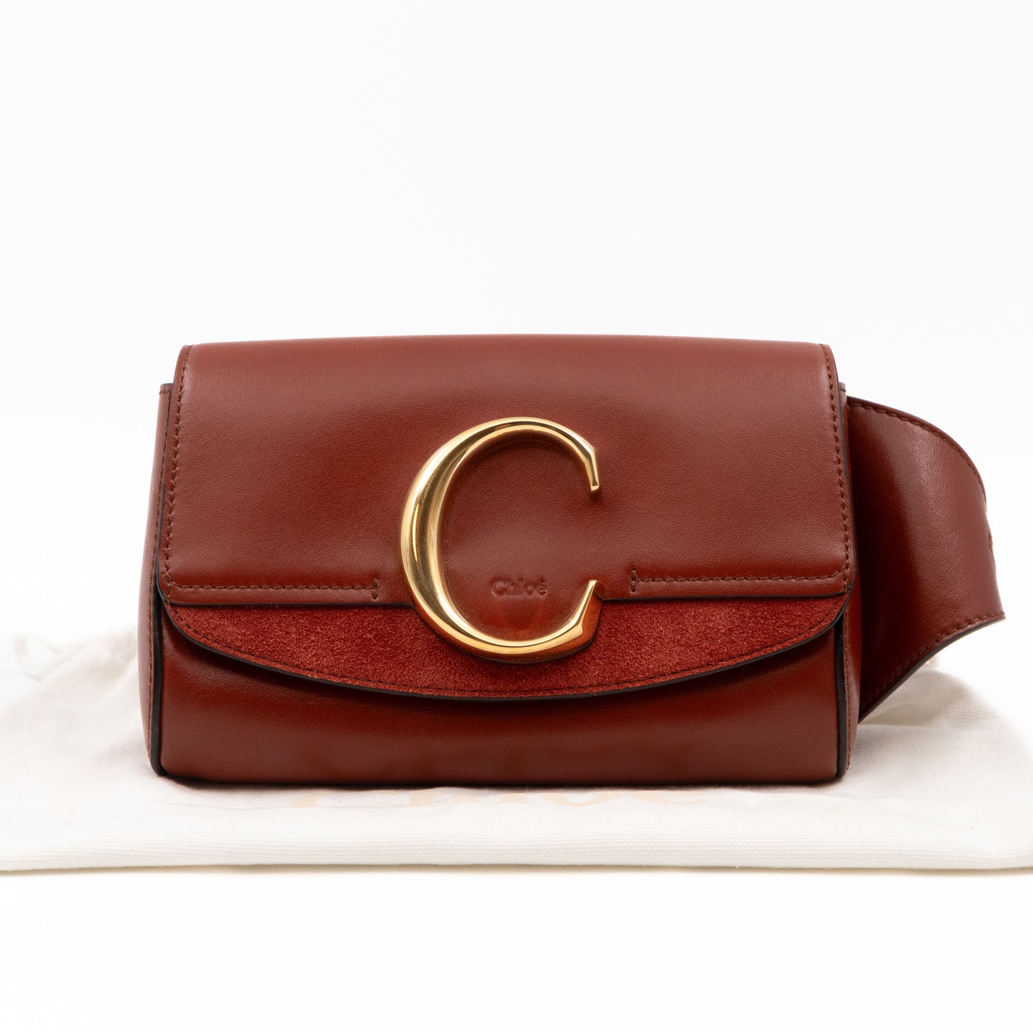 C Belt Bag Brown Leather