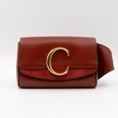 C Belt Bag Brown Leather