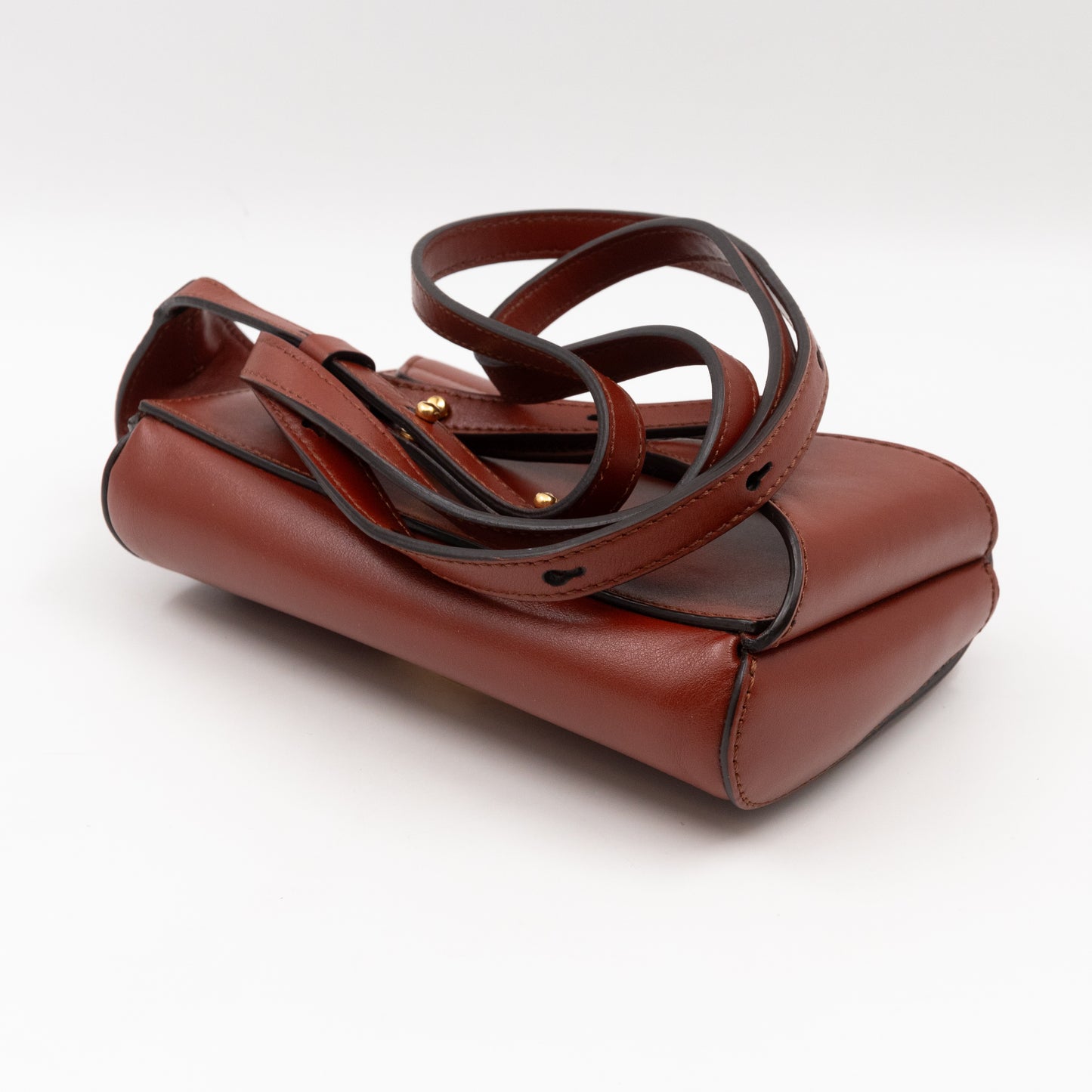 C Belt Bag Brown Leather