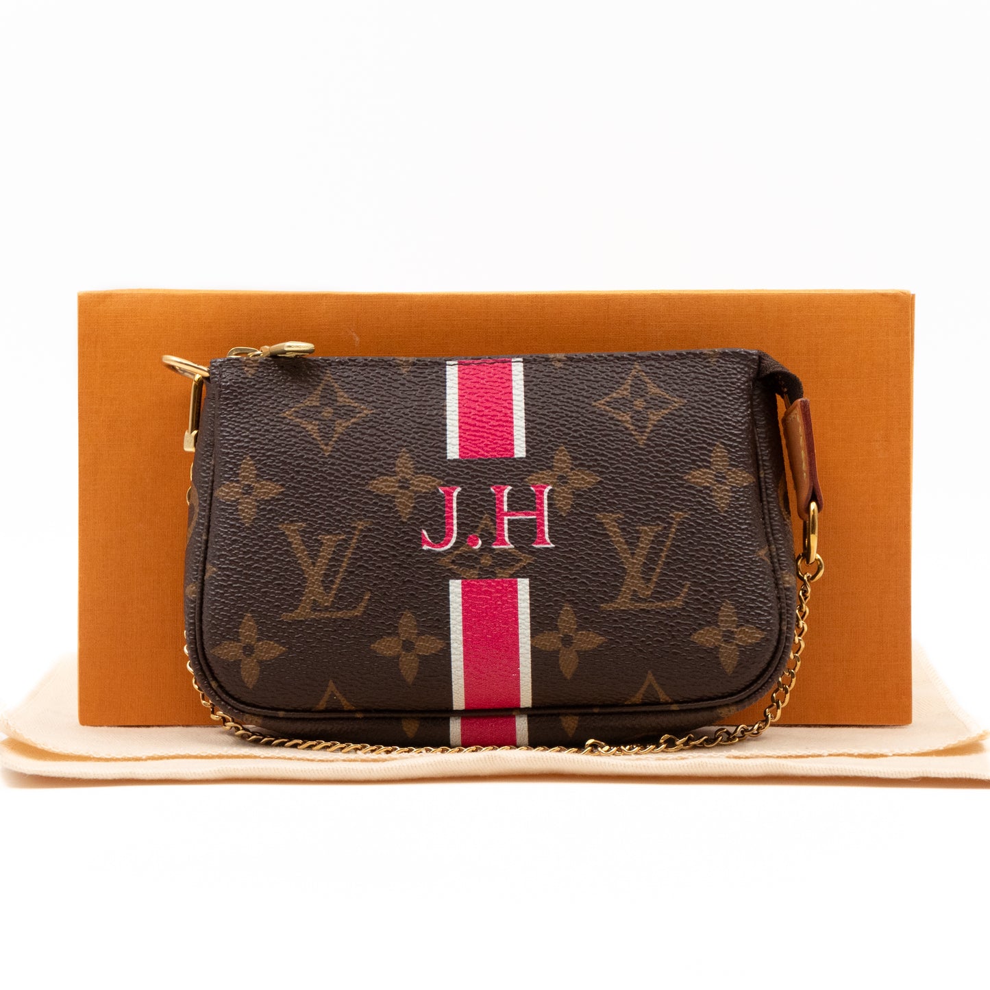 Mini Pochette Accessoires Monogram My LV Heritage Fuchsia White