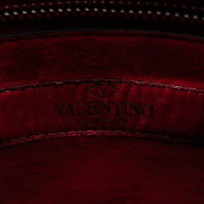 Rockstud Spike Medium Bag Black Leather