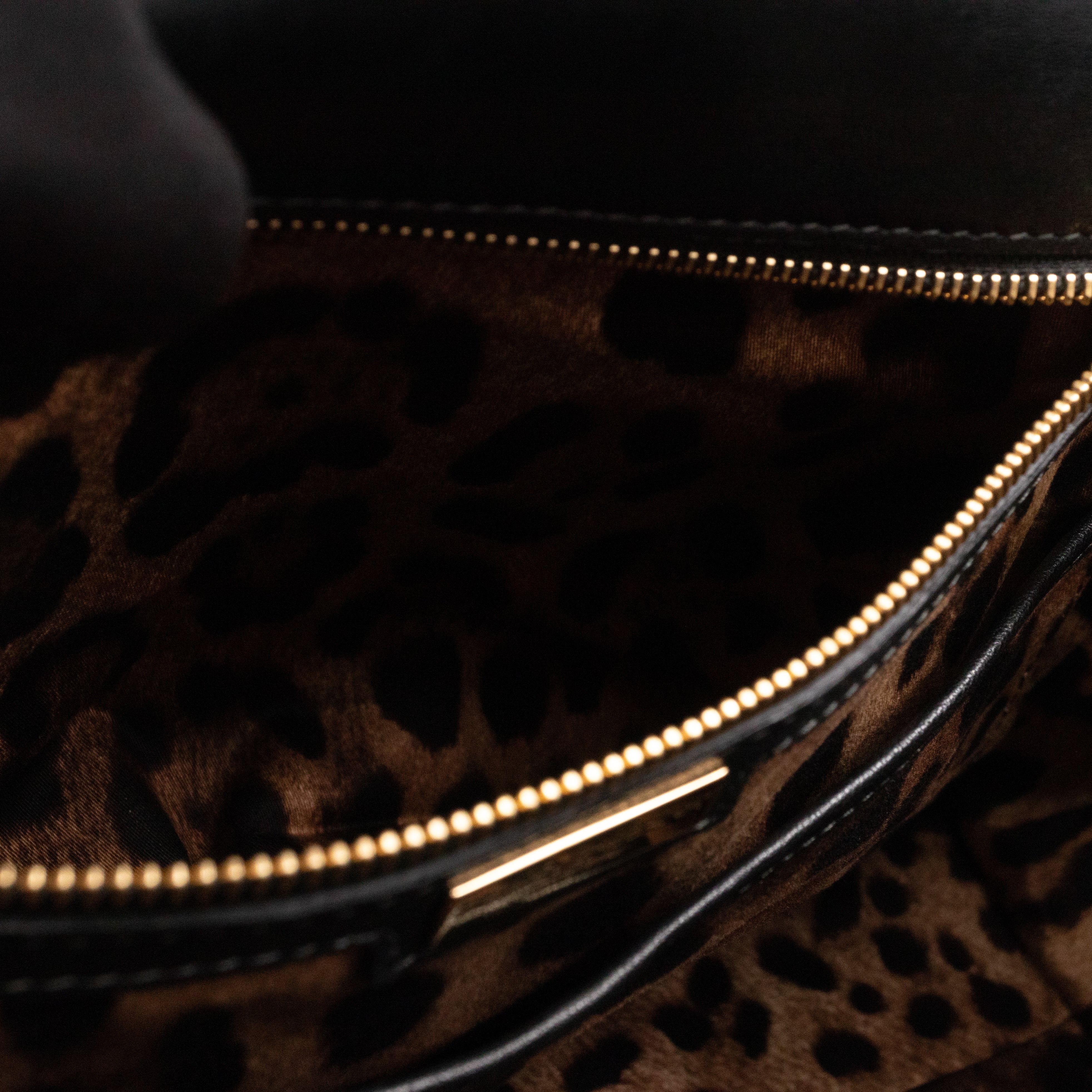 Sicily Large Black Sequins Leather