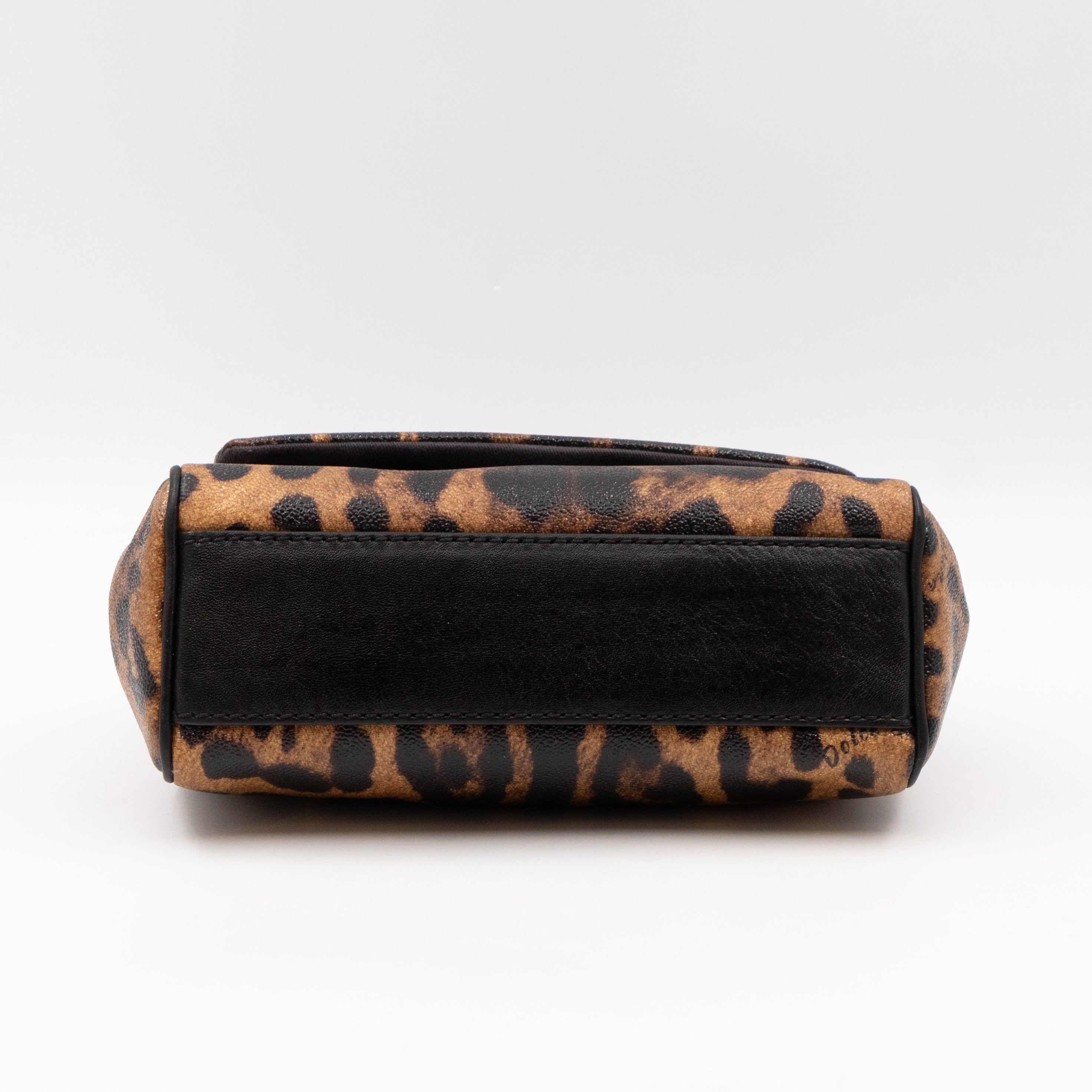 Sicily Mini Leopard Print Coated Canvas