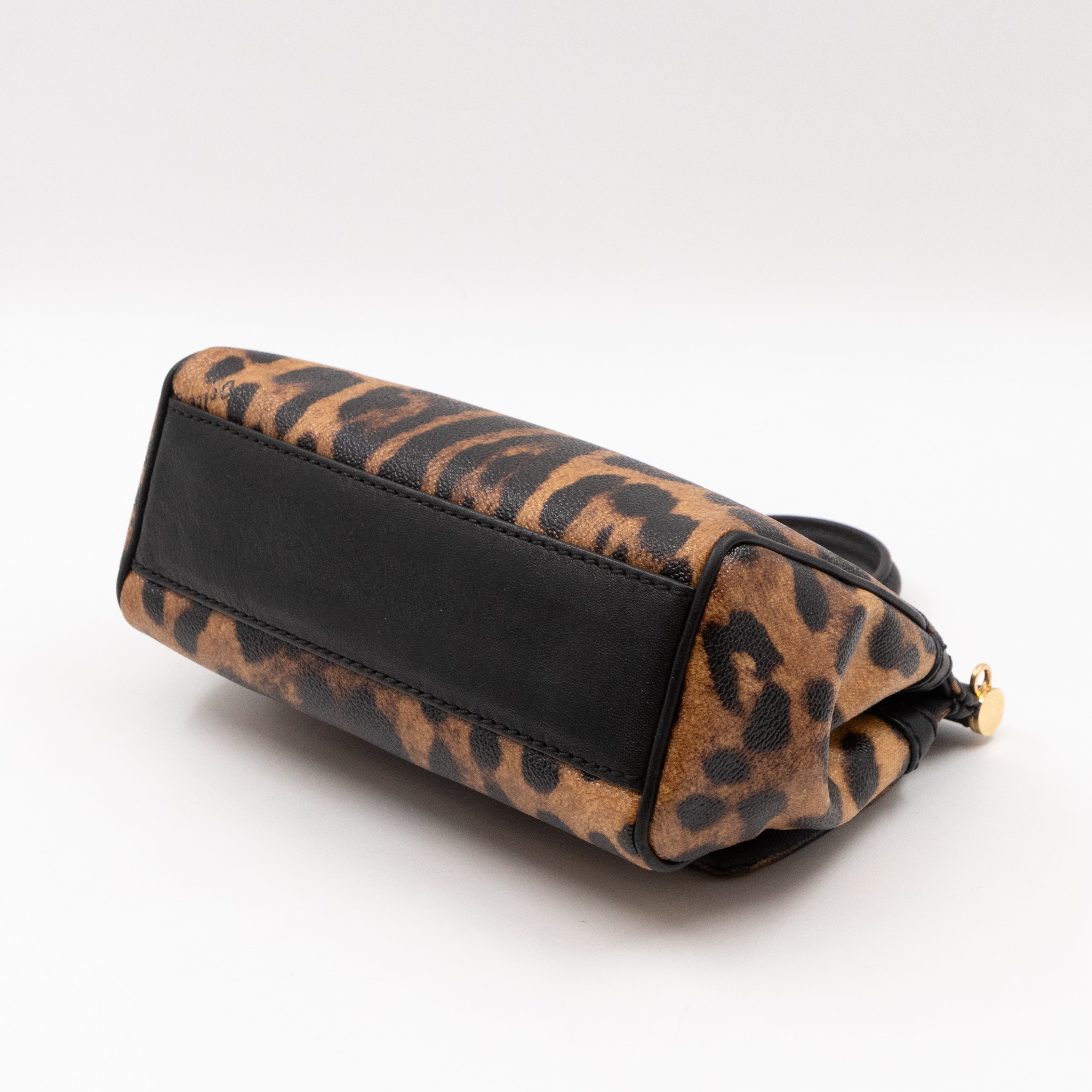 Sicily Mini Leopard Print Coated Canvas