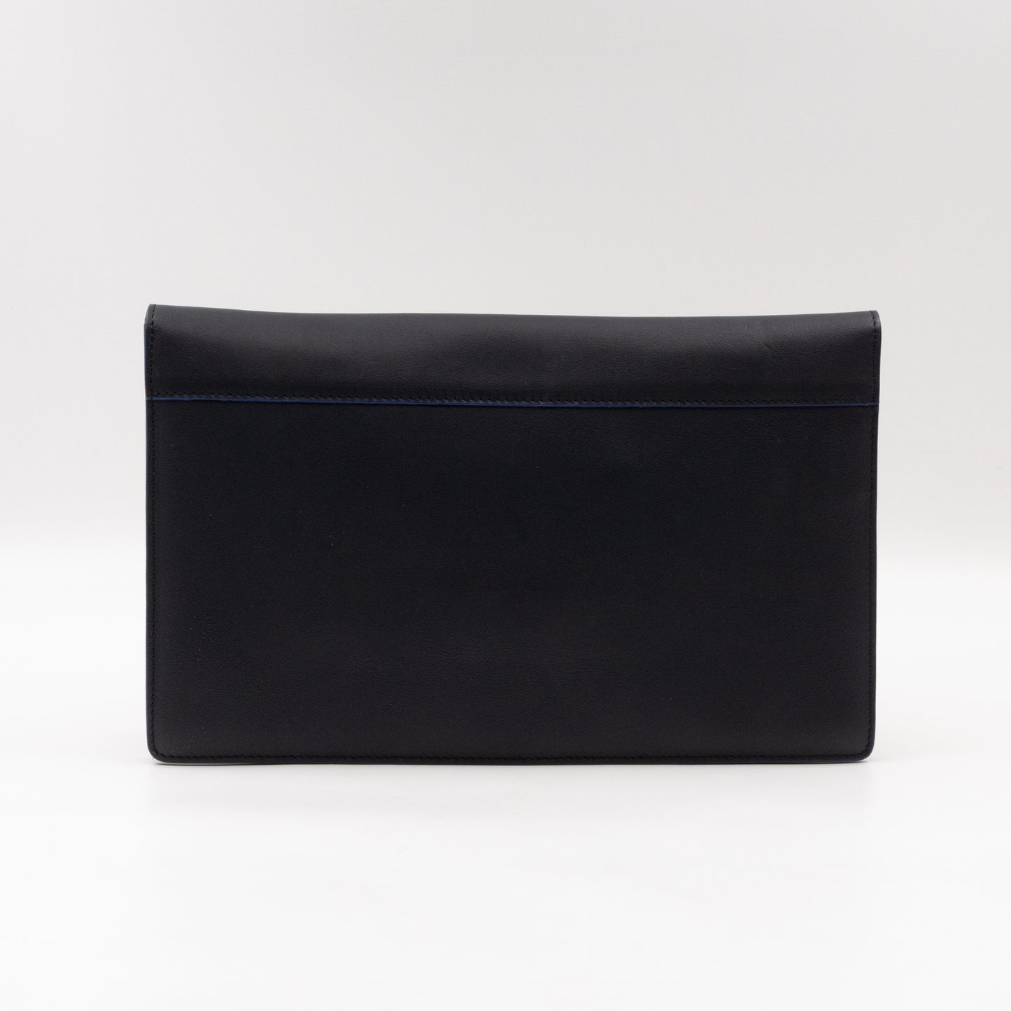 Tri-Color Diamond Clutch Leather & Suede