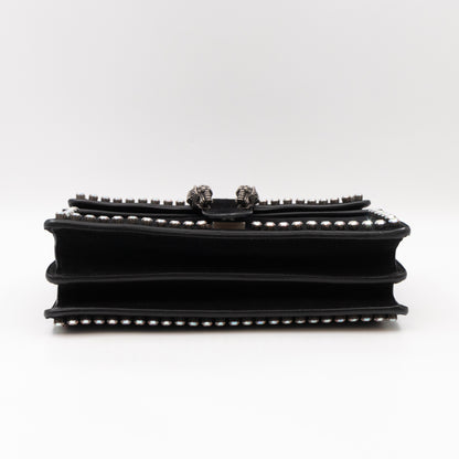 Dionysus Small Black Suede Leather with Crystal