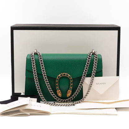 Dionysus Small Green Leather