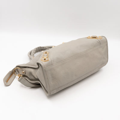 Classic City Metallic Edge Grey Leather