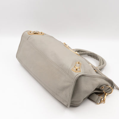 Classic City Metallic Edge Grey Leather