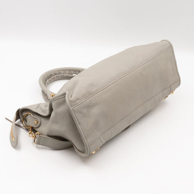 Classic City Metallic Edge Grey Leather