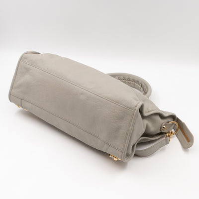 Classic City Metallic Edge Grey Leather