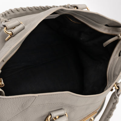 Classic City Metallic Edge Grey Leather