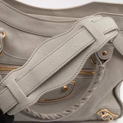 Classic City Metallic Edge Grey Leather