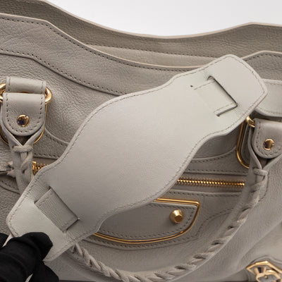 Classic City Metallic Edge Grey Leather