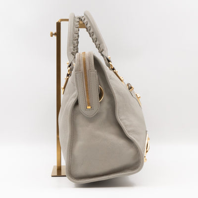 Classic City Metallic Edge Grey Leather