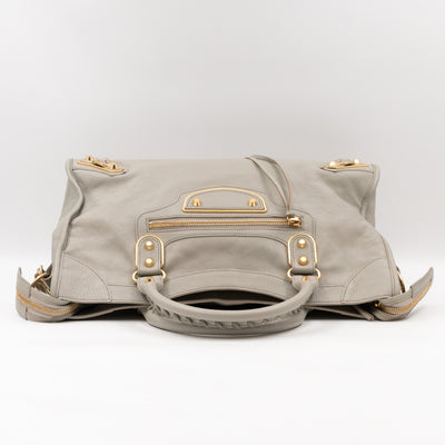 Classic City Metallic Edge Grey Leather