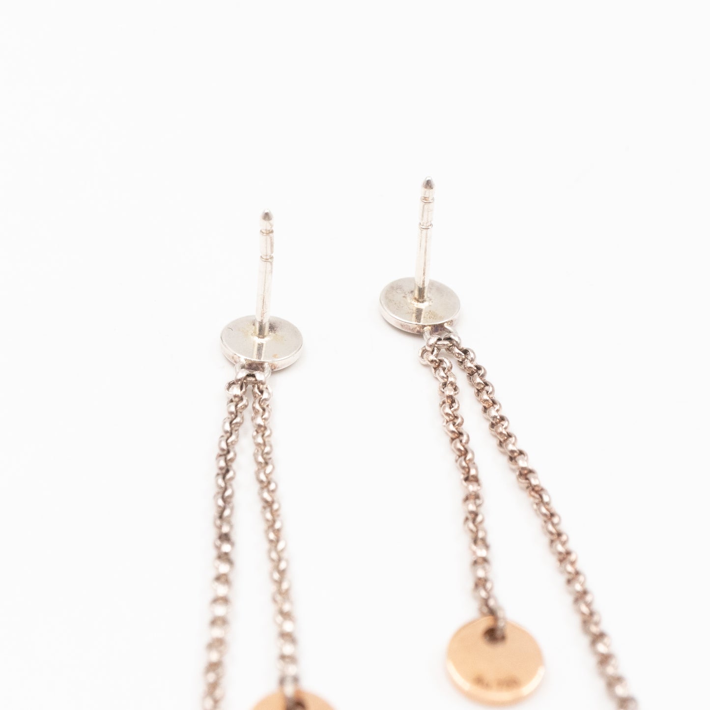 Ex-Libris Earrings 925 Silver & 18K Rose Gold