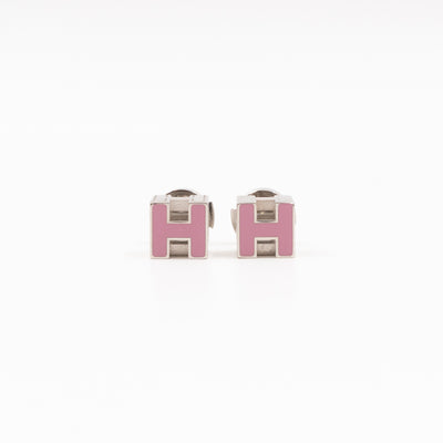 Cage d'H Earrings Pink Palladium