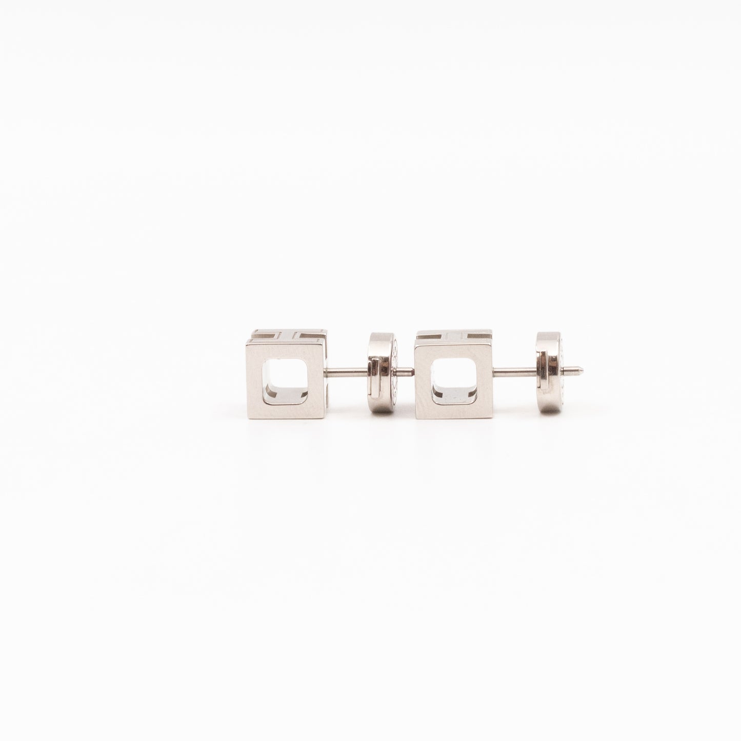 Cage d'H Earrings Pink Palladium