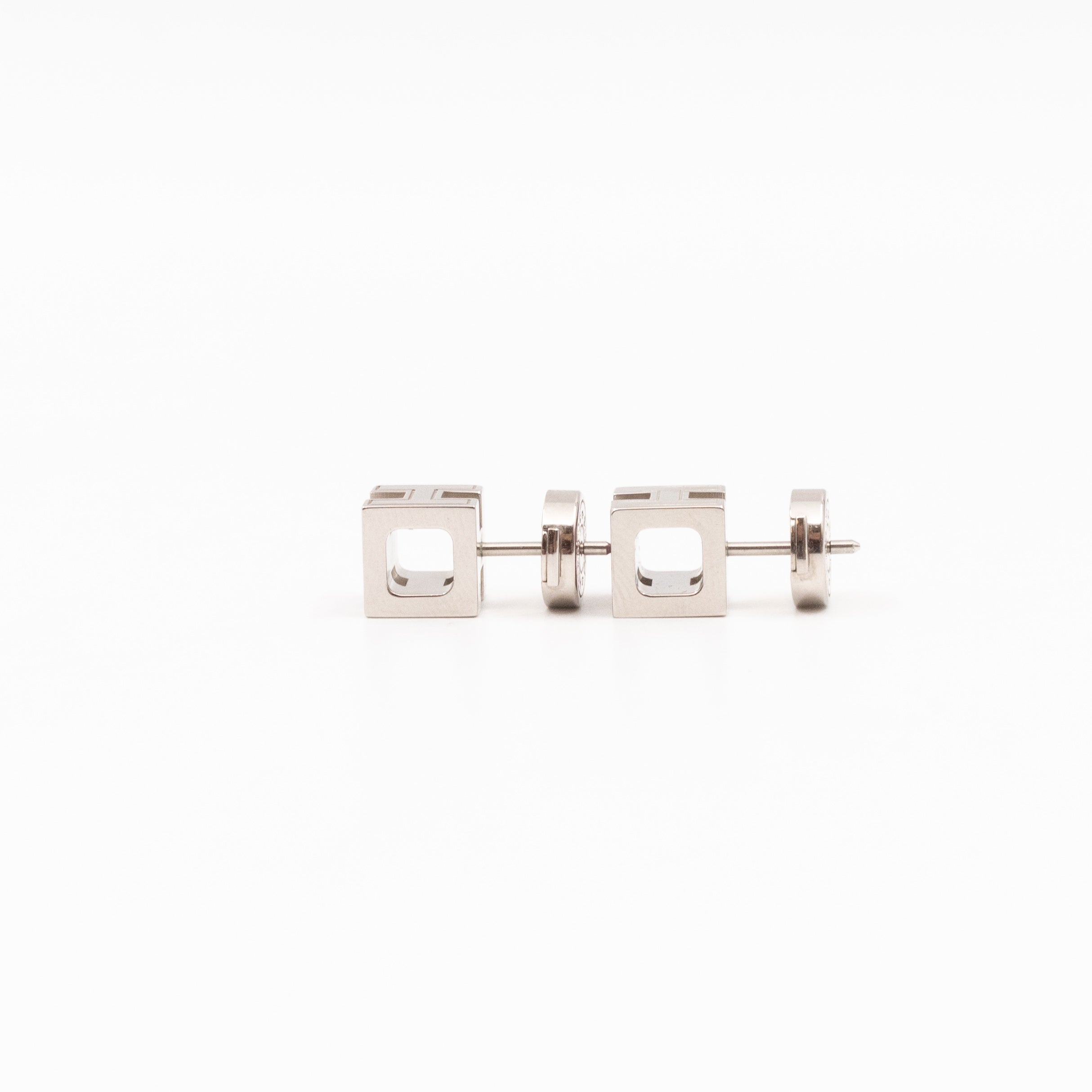 Cage d'H Earrings Pink Palladium