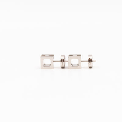Cage d'H Earrings Pink Palladium