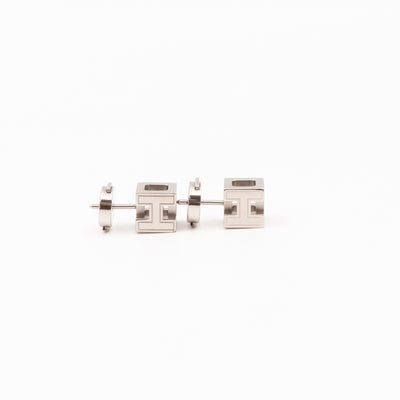 Cage d'H Earrings Pink Palladium