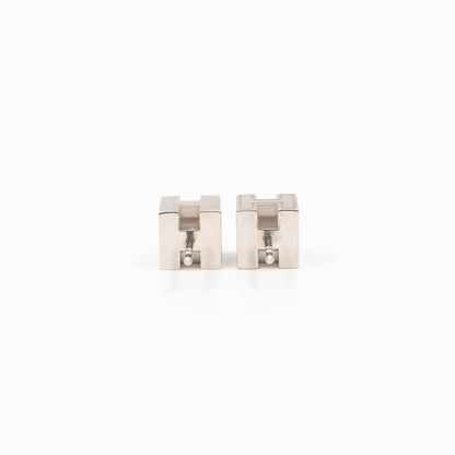 Cage d'H Earrings Pink Palladium