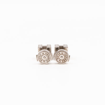 Cage d'H Earrings White Palladium